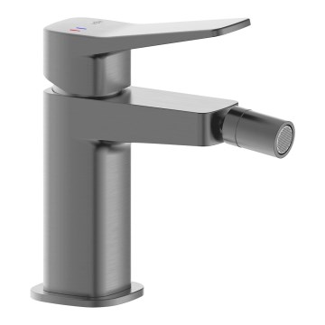 KFA Armatura 4527-015-61 - Misturador para bidé + válvula de escoamento MALAGA cinzento metalizado