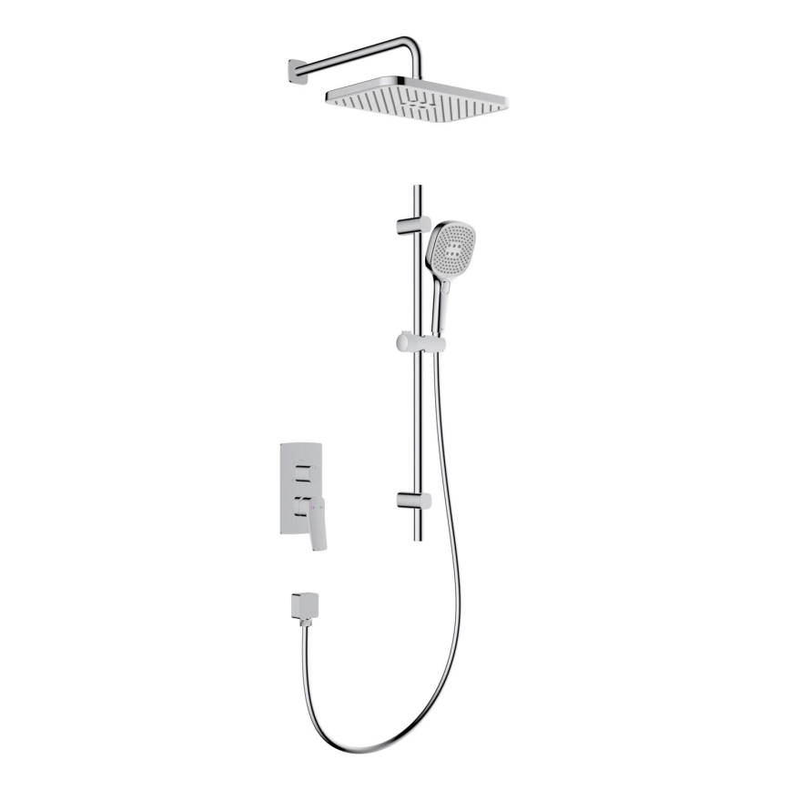 KFA Armatura 4529-301-00 - Conjunto de duche com misturador de encastrar MALAGA cromado brilhante