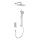 KFA Armatura 4529-301-00 - Conjunto de duche com misturador de encastrar MALAGA cromado brilhante