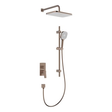 KFA Armatura 4529-301-34 - Conjunto de duche com misturador embutido MALAGA ouro rosa