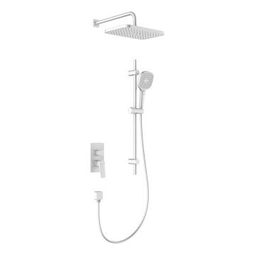 KFA Armatura 4529-301-44 - Conjunto de duche com misturador encastrado MALAGA branco