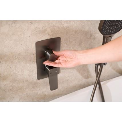 KFA Armatura 4529-301-61 - Conjunto de duche com misturador encastrado MALAGA cinzento metálico