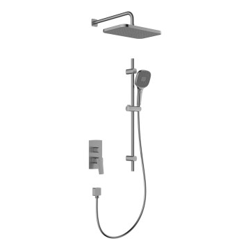 KFA Armatura 4529-301-61 - Conjunto de duche com misturador encastrado MALAGA cinzento metálico