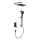 KFA Armatura 4529-301-81 - Conjunto de duche com misturador encastrado MALAGA preto