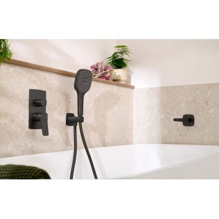 KFA Armatura 4529-301-81 - Conjunto de duche com misturador encastrado MALAGA preto