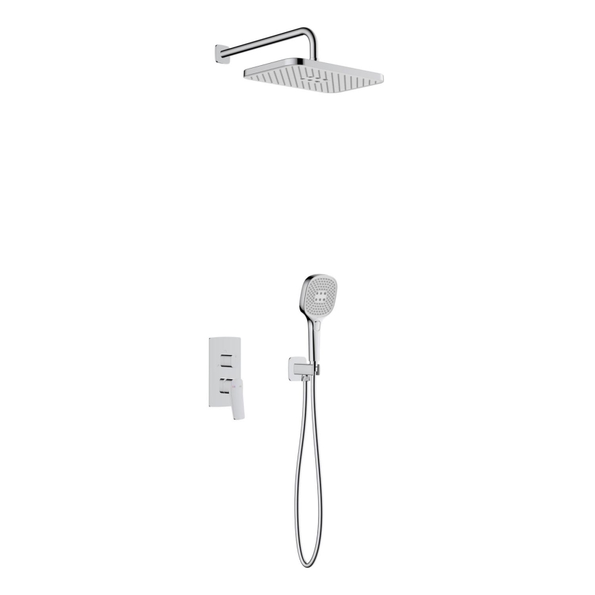 KFA Armatura 4529-501-00 - Conjunto de duche com misturador de encastrar MALAGA cromo brilhante