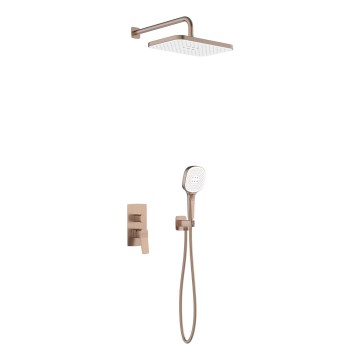 KFA Armatura 4529-501-34 - Conjunto de duche com misturador encastrado MALAGA em ouro rosa