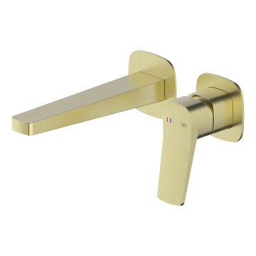 KFA Armatura 4529-810-31 - Misturador de lavatório para instalação encastrada MALAGA, dourado escovado