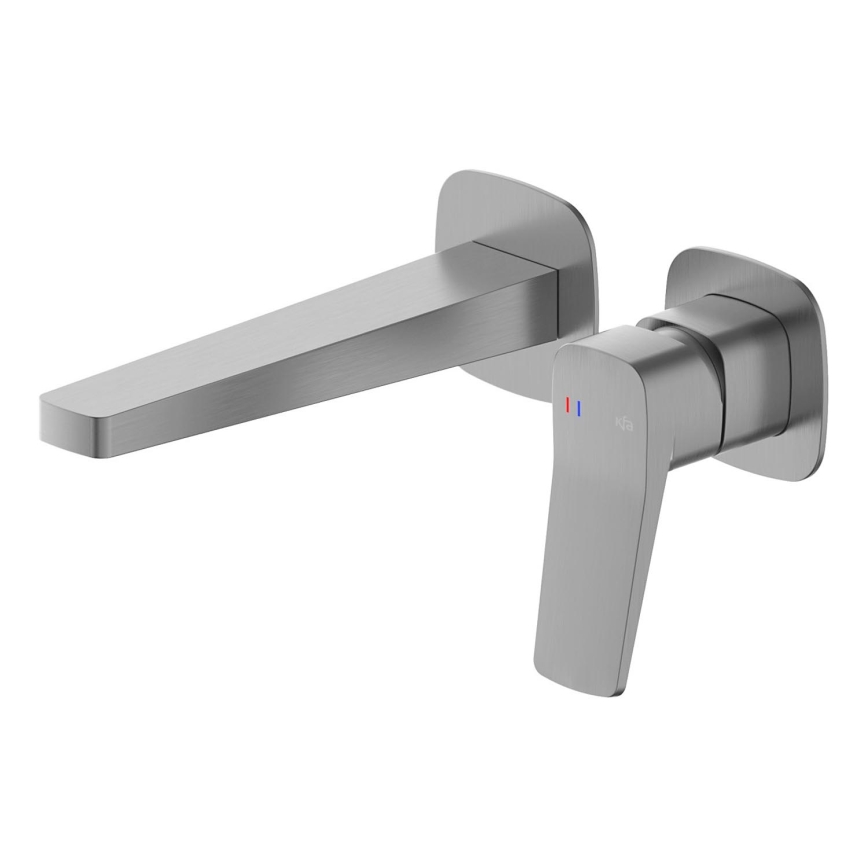 KFA Armatura 4529-810-61 - Misturador de lavatório para instalação embutida MALAGA, cinzento metálico