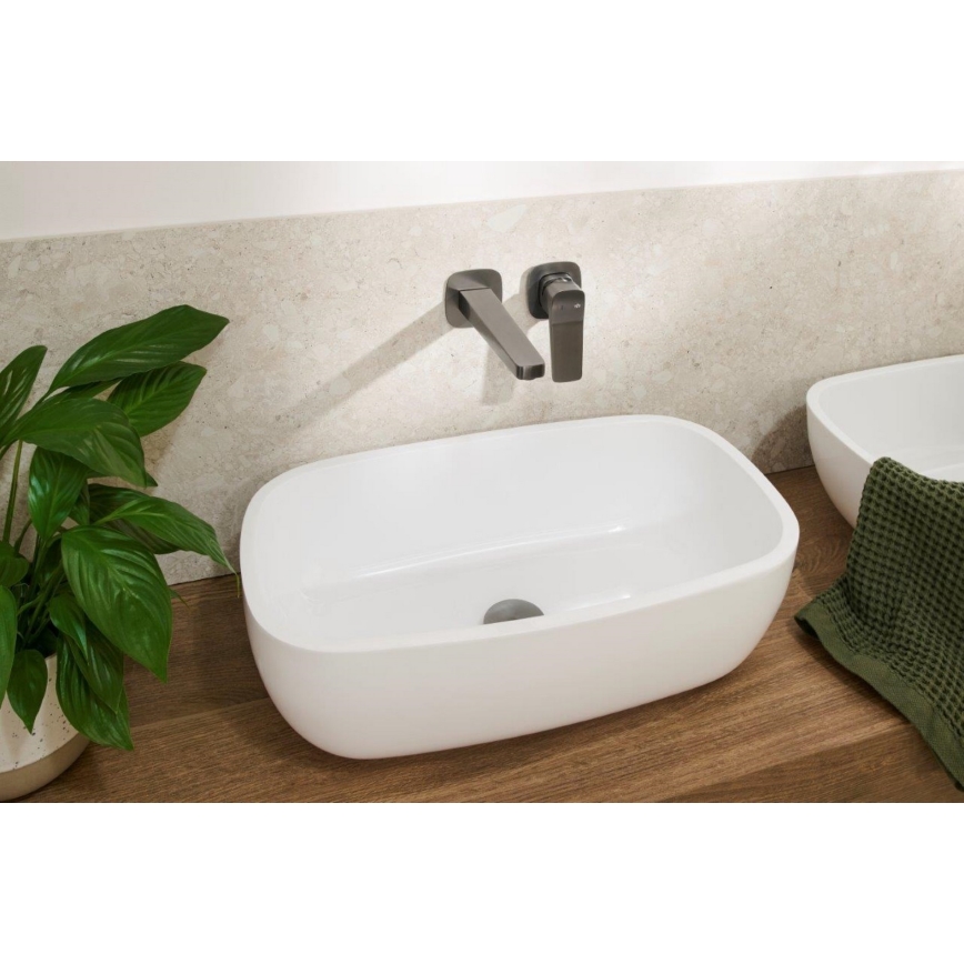 KFA Armatura 4529-810-61 - Misturador de lavatório para instalação embutida MALAGA, cinzento metálico