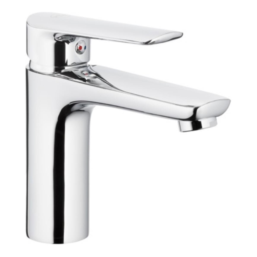 KFA Armatura 5022-815-00 - Torneira do lavatório + resíduos com descarga TANZANIT 15,4 cm cromado brilhante