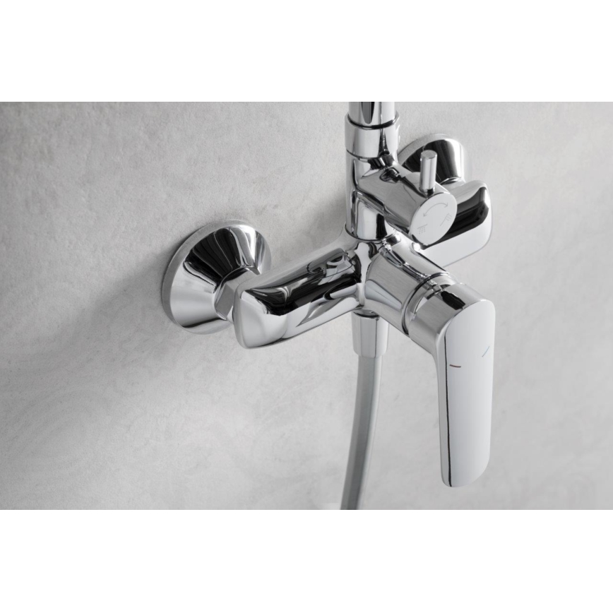 KFA Armatura 5026-910-00 - Conjunto de chuveiro com torneira TANZANIT cromado brilhante