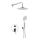KFA Armatura 5029-501-00 - Conjunto de duche com torneira embutida TANZANIT cromado brilhante