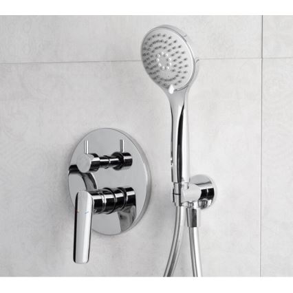 KFA Armatura 5029-501-00 - Conjunto de duche com torneira embutida TANZANIT cromado brilhante