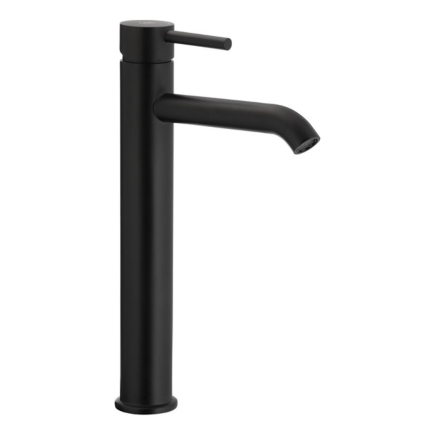KFA Armatura 5032-612-81 - Torneira do lavatório + resíduos com descarga MOZA 33 cm mate preto