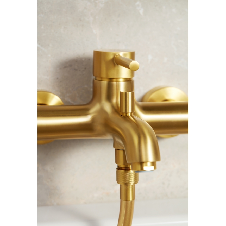 KFA Armatura 5034-010-31 - Misturador de banheira MOZA dourado escovado