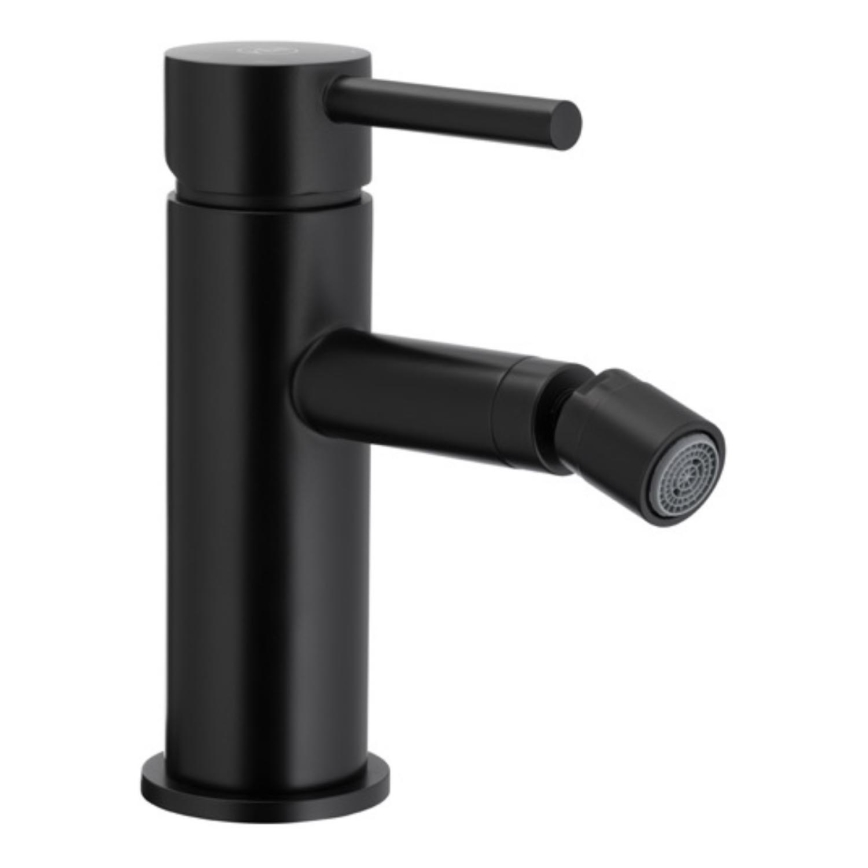 KFA Armatura 5037-015-81 - Torneira de bidé + resíduos com descarga MOZA mate preto