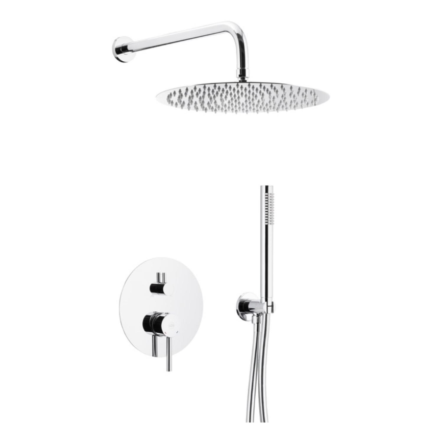 KFA Armatura 5039-501-00 - Conjunto de duche com torneira embutida MOZA cromado brilhante