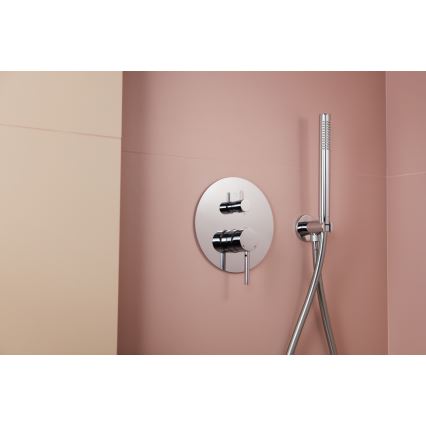 KFA Armatura 5039-501-00 - Conjunto de duche com torneira embutida MOZA cromado brilhante