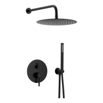 KFA Armatura 5039-501-81 - Conjunto de duche com torneira embutida MOZA mate preto