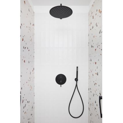 KFA Armatura 5039-501-81 - Conjunto de duche com torneira embutida MOZA mate preto