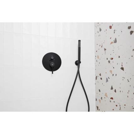 KFA Armatura 5039-501-81 - Conjunto de duche com torneira embutida MOZA mate preto