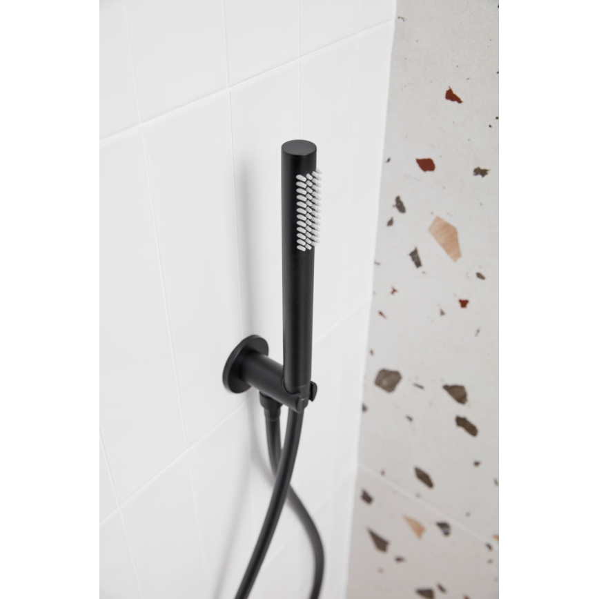 KFA Armatura 5039-501-81 - Conjunto de duche com torneira embutida MOZA mate preto