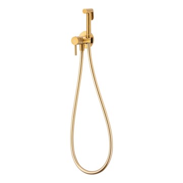 KFA Armatura 5039-512-31 - Torneira de bidé com chuveiro para instalação embutida MOZA solo dourado