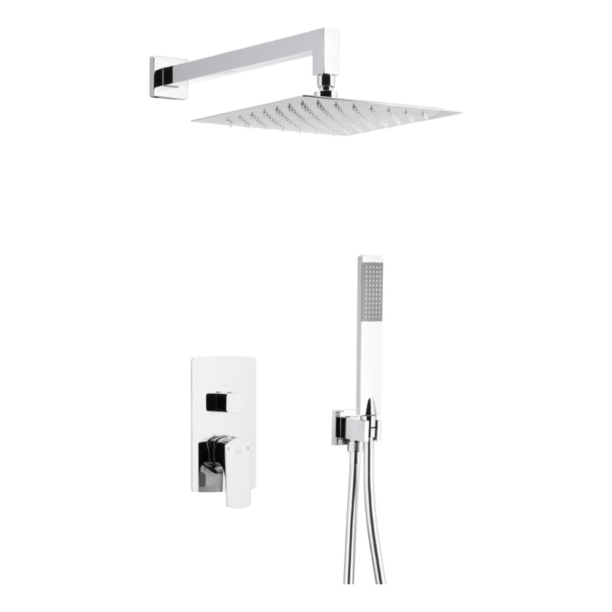 KFA Armatura 5539-511-00 - Conjunto de duche com torneira embutida MOKAIT cromado brilhante