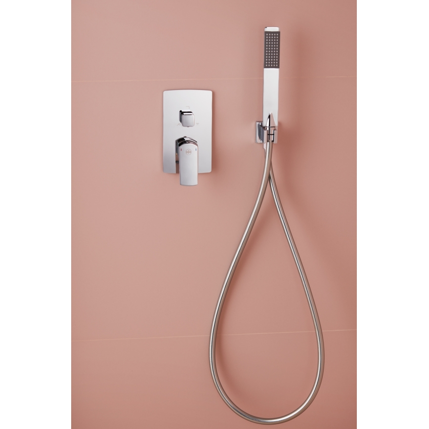 KFA Armatura 5539-511-00 - Conjunto de duche com torneira embutida MOKAIT cromado brilhante