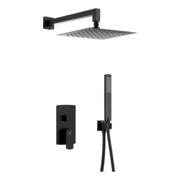KFA Armatura 5539-511-81 - Conjunto de duche com torneira embutida MOKAIT latão/mate preto