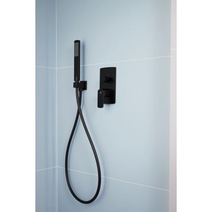 KFA Armatura 5539-511-81 - Conjunto de duche com torneira embutida MOKAIT latão/mate preto