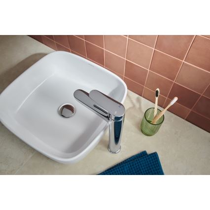 KFA Armatura 5552-712-00 - Misturador para lavatório + válvula de escoamento com transbordo OTAVA 30,2 cm cromo brilhante