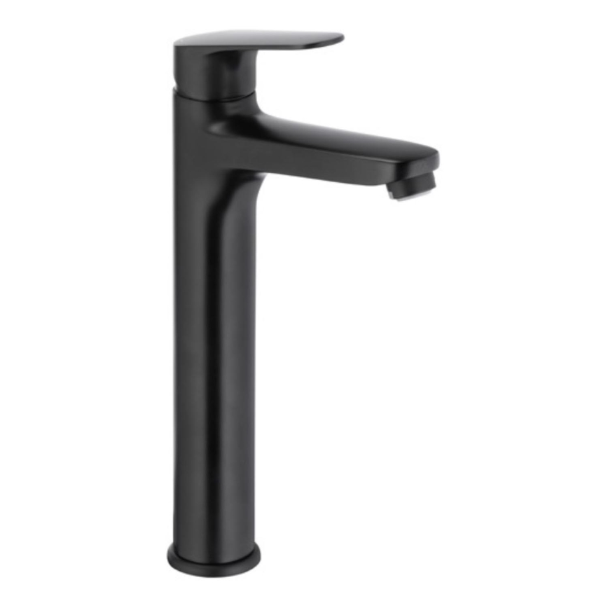 KFA Armatura 5552-712-81 - Torneira do lavatório + resíduos com descarga OTAVA 30,2 cm mate preto