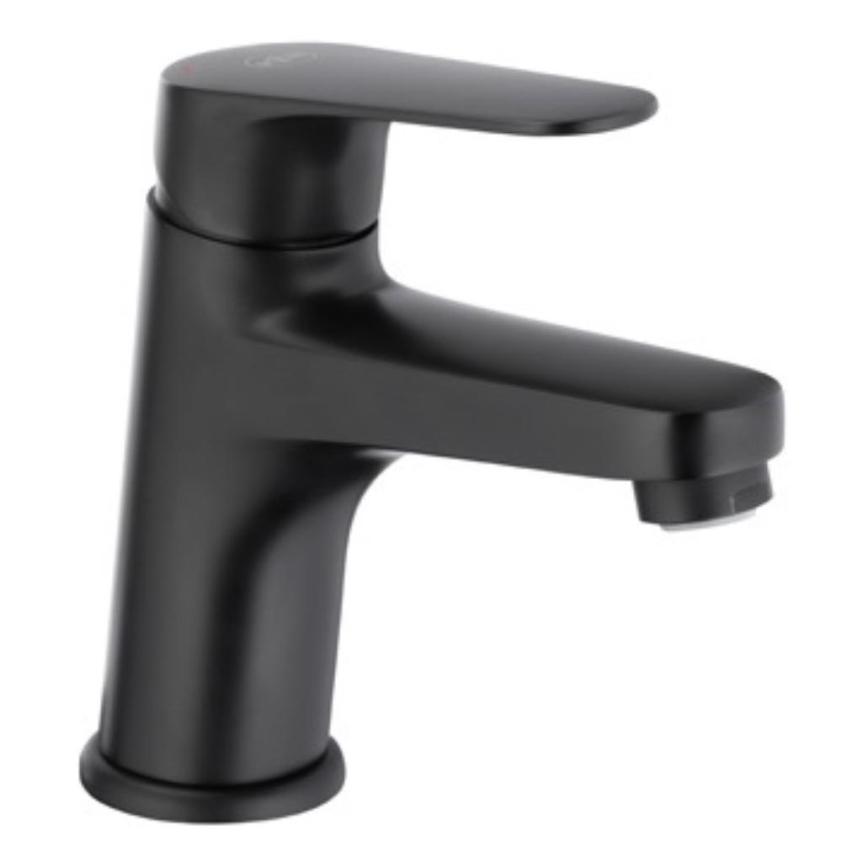 KFA Armatura 5552-815-81 - Torneira do lavatório + resíduos com descarga OTAVA 15 cm mate preto