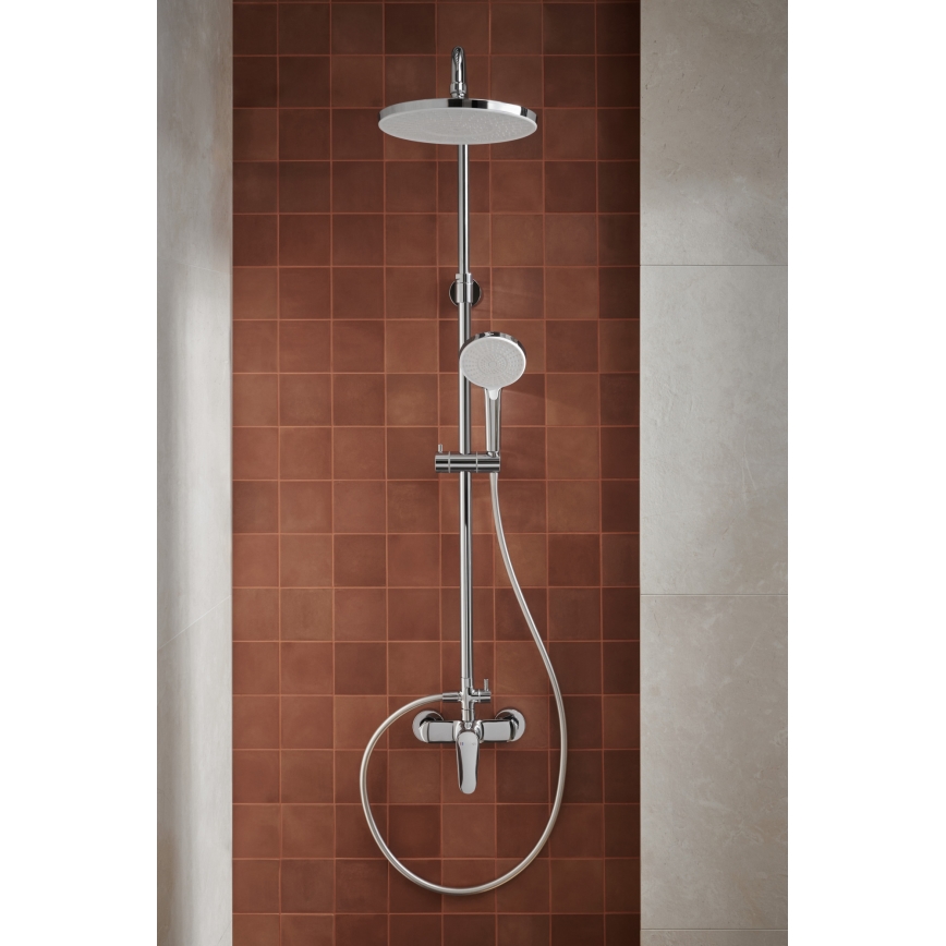 KFA Armatura 5556-910-00 - Conjunto de chuveiro com torneira OTAVA cromado brilhante