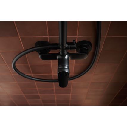 KFA Armatura 5556-910-81 - Conjunto de chuveiro com torneira OTAVA latão/mate preto