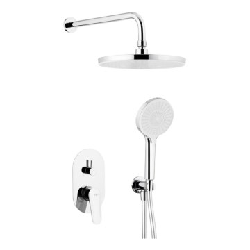 KFA Armatura 5559-501-00 - Conjunto de chuveiro com torneira embutida OTAVA cromado brilhante