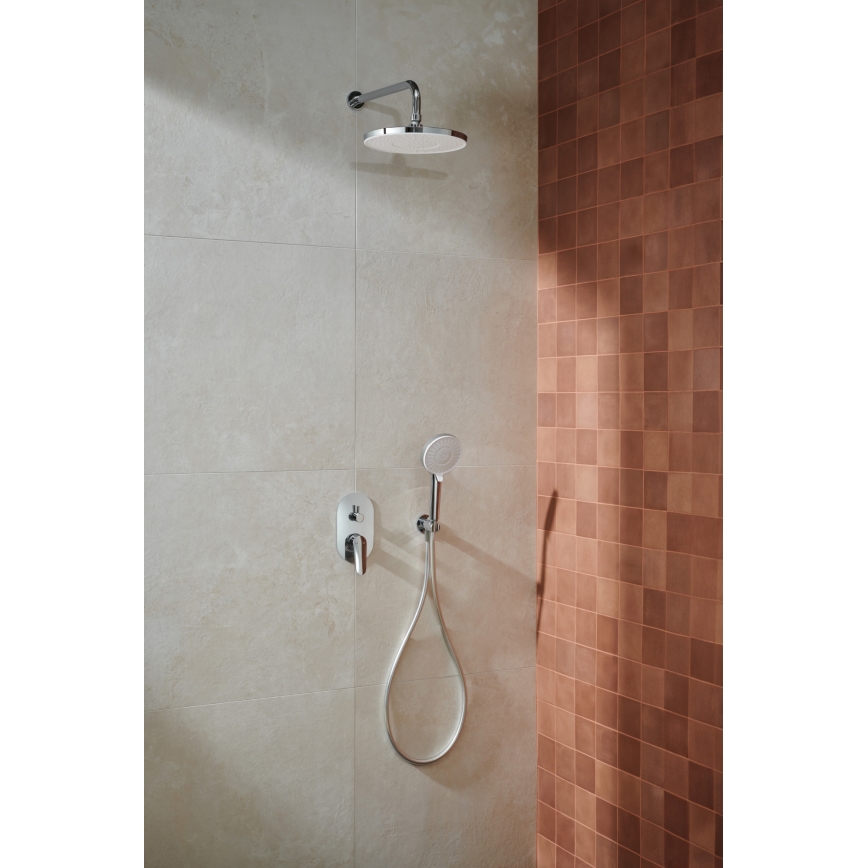 KFA Armatura 5559-501-00 - Conjunto de chuveiro com torneira embutida OTAVA cromado brilhante