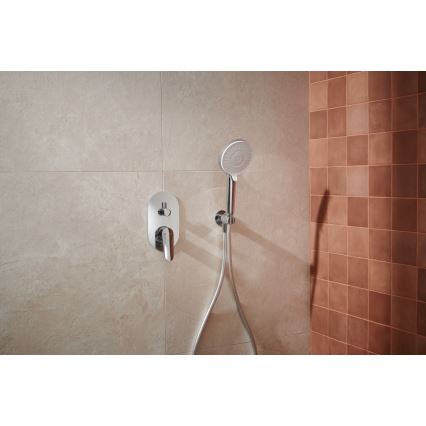 KFA Armatura 5559-501-00 - Conjunto de chuveiro com torneira embutida OTAVA cromado brilhante