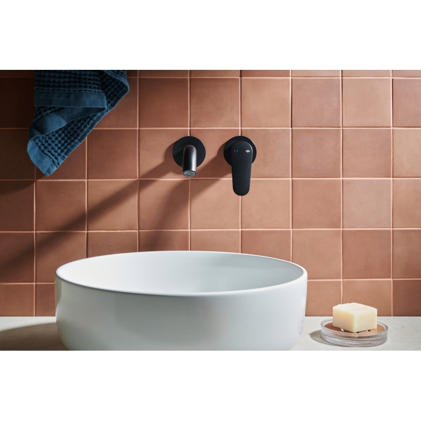 KFA Armatura 5559-810-81 - Misturador de lavatório para instalação embutida OTAVA preto mate