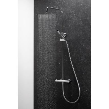 KFA Armatura 5736-920-00 - Conjunto de chuveiro com torneira termostática MOZA cromado brilhante