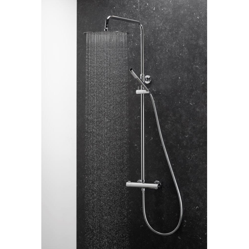 KFA Armatura 5736-920-00 - Conjunto de chuveiro com torneira termostática MOZA cromado brilhante