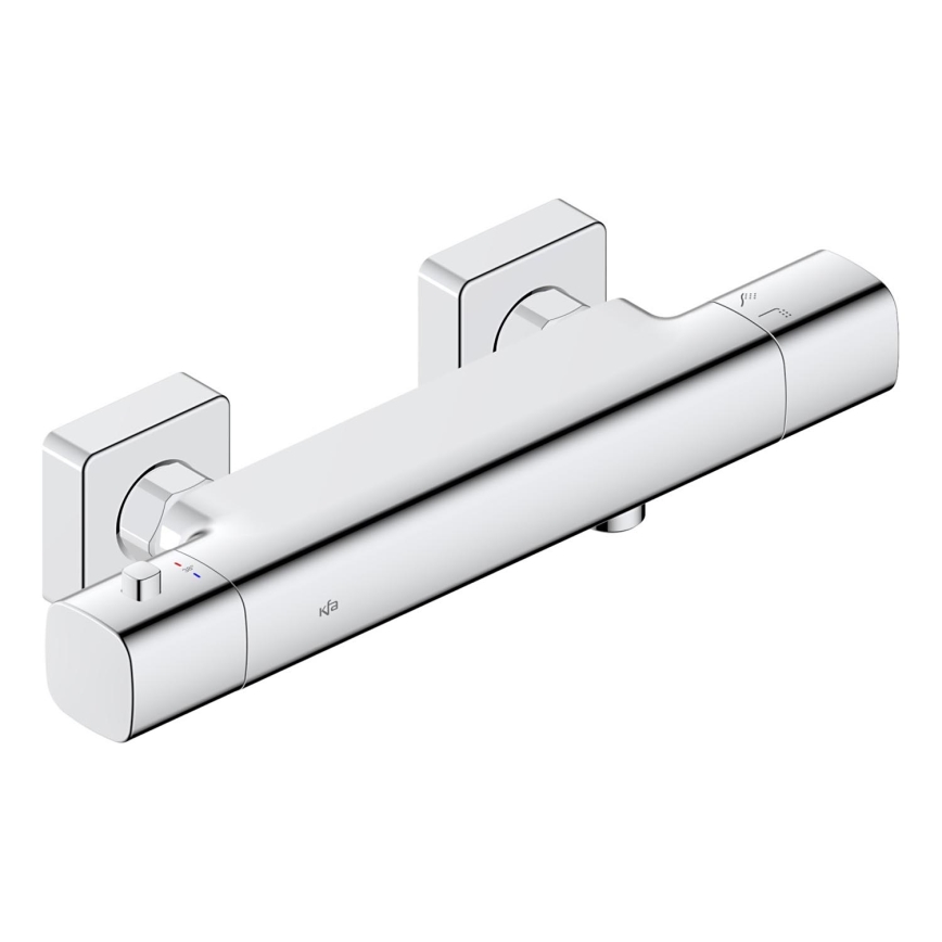KFA Armatura 5756-010-00 - Bateria termostática de duche MALAGA, cromado brilhante