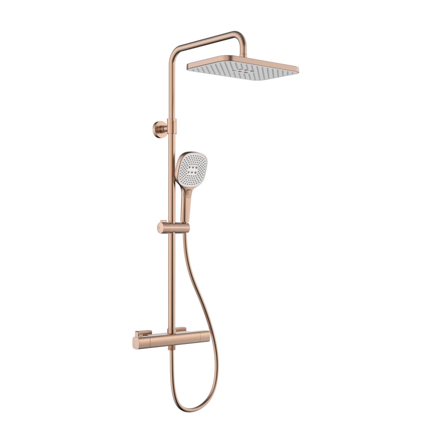 KFA Armatura 5756-910-34 - Conjunto de duche com misturador termostático MALAGA ouro rosa