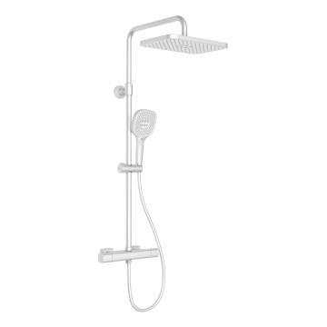 KFA Armatura 5756-910-44 - Conjunto de duche MALAGA com bateria termostática, branco