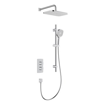 KFA Armatura 5759-301-00 - Conjunto de duche com misturador termostático encastrado MALAGA, cromado brilhante