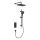 KFA Armatura 5759-301-81 - Conjunto de duche com bateria termostática de encastrar MALAGA preto
