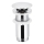 KFA Armatura 660-253-00 - Válvula de bacia sem escoamento CLICK-CLACK diâmetro 6,6 cm cromado brilhante