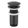 KFA Armatura 660-253-81 - Válvula de bacia sem escoamento CLICK-CLACK diâmetro 6,6 cm latão/mate preto